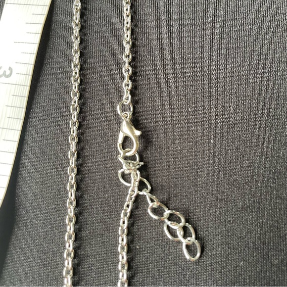 20” necklaces heart with turtle and flower inside the heart with silver chain - Picture 4 of 4